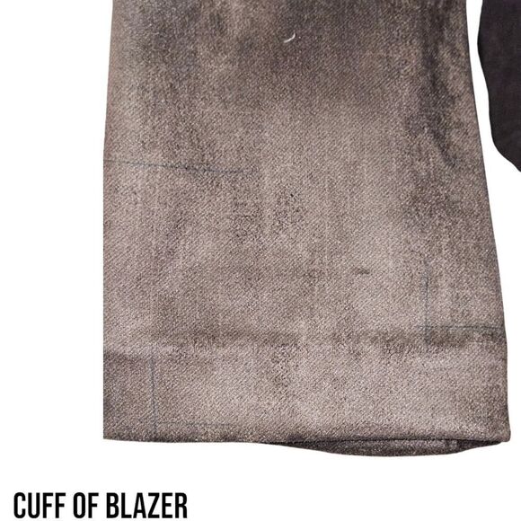 Liverpool Fox Way boyfriend Blazer in cedar Brown broken Geo Size XL - Picture 6 of 16